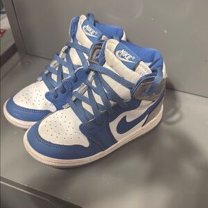 Nike Kids Blue and White Sneakers
